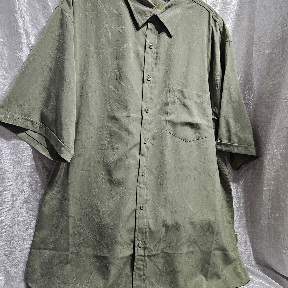 Green Cabana, Size 2XT Palm Trees Hawaiian shirt